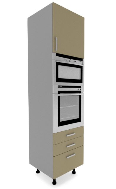 Columna horno-microondas