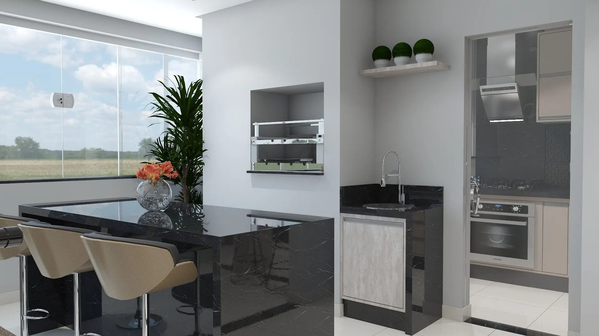 Render de tu cocina en 3D