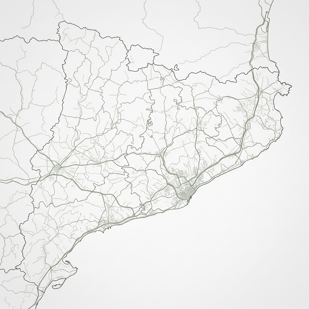 Mapa de presencia estratégica de cocinas en Cataluña